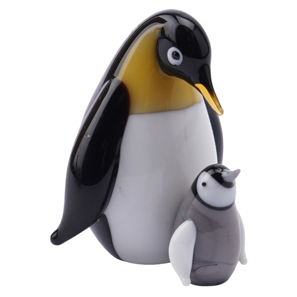 Glass Penguin with Chick
