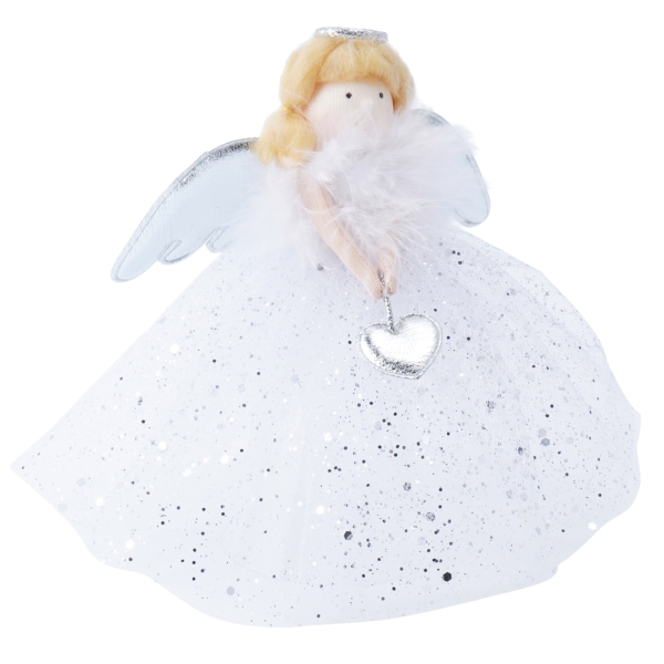Christmas Angel Tree Topper - Silver