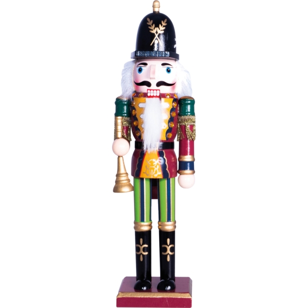 Nutcracker Christmas Decoration with Bugle, 30cm