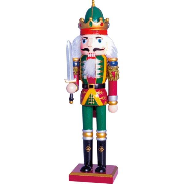 Nutcracker Christmas Decoration with Sword, 30cm