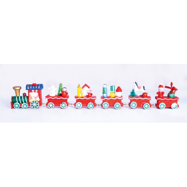 Wooden Christmas Train Set