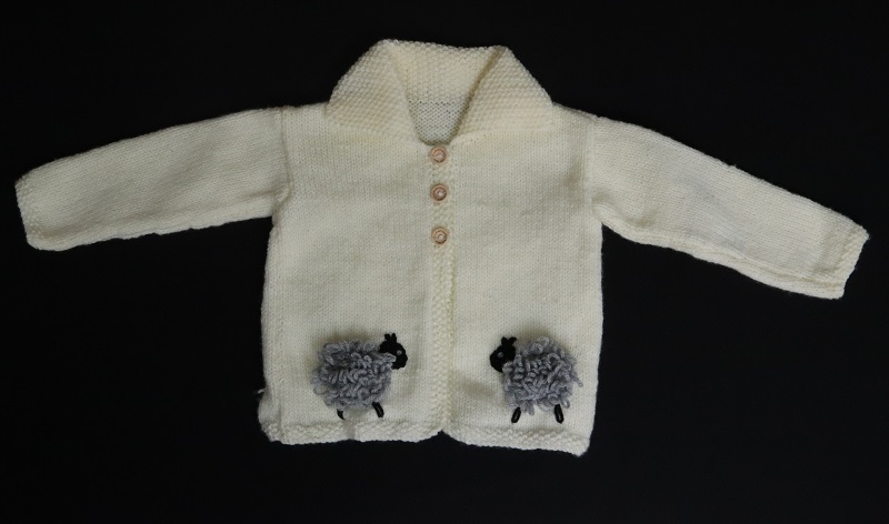 Cream Cardigan with Sheep