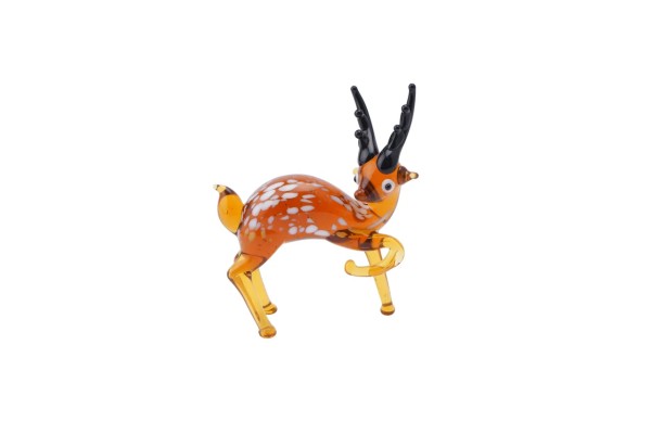 Glass Deer with Antlers