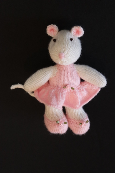 Girl Mouse wearing Pink Flower 