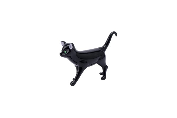 Glass Black Cat