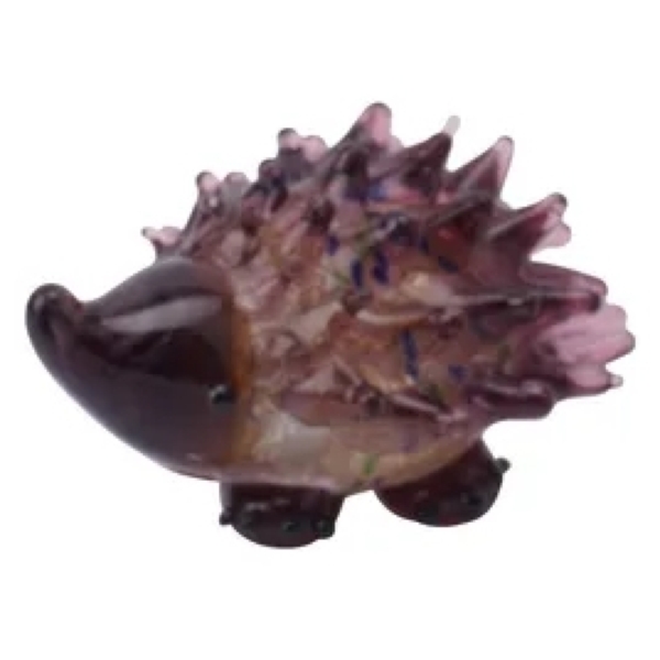 Glass Hedgehog - Brown