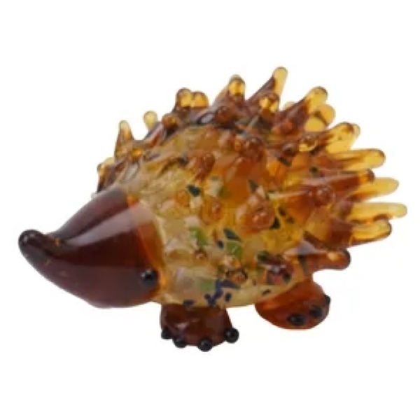 Glass Hedgehog - Yellow