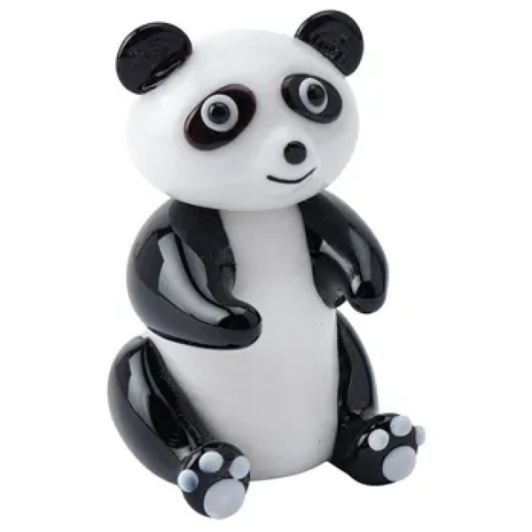 Glass Panda Sitting