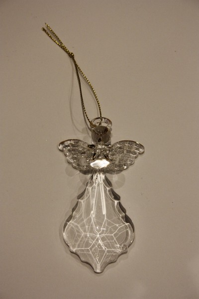 Glass Angel Diamond Pendant Glold