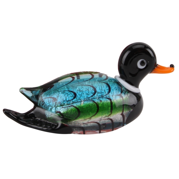 Glass Blue Duck