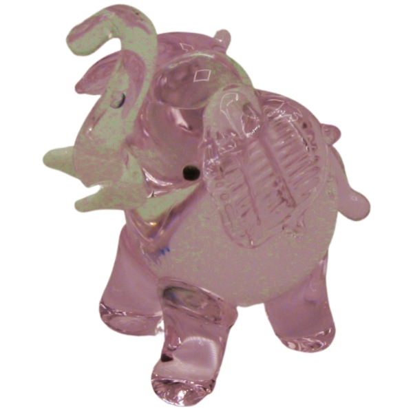 Glass Pink Elephant