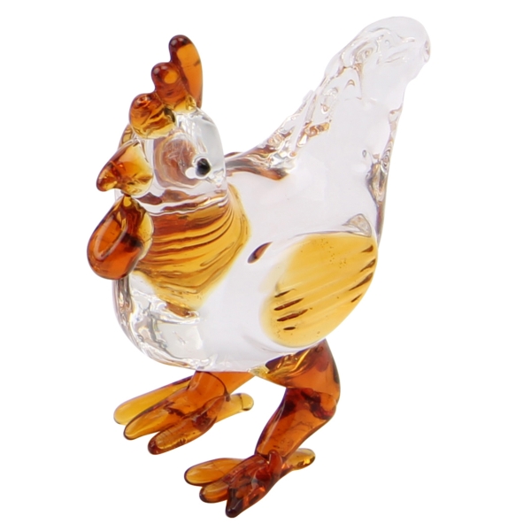 Glass Gold Rooster