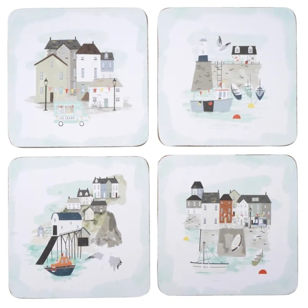 The Harbour House Set of 4 Cork Coasters
