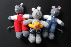 Hand Knitted Mice