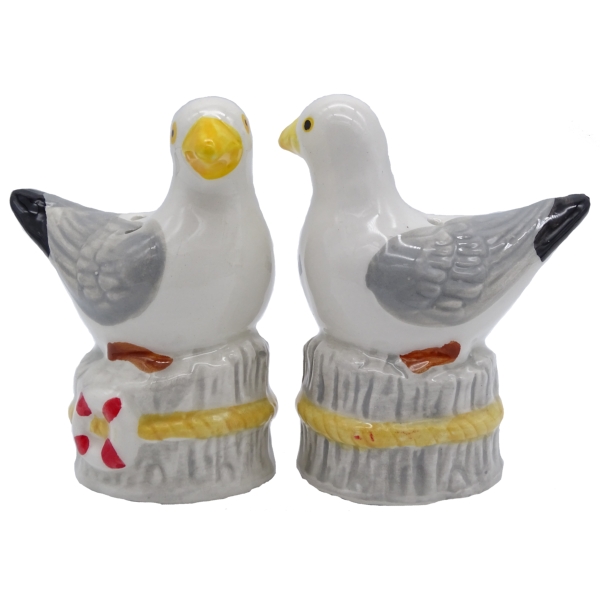 Plain Seagull Cruet Set