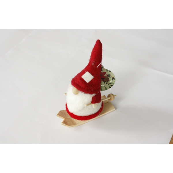 Skiing Santa Christmas Decoration