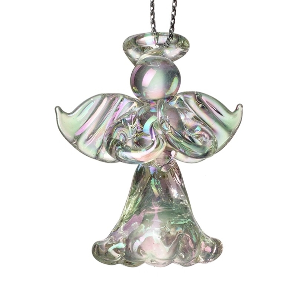Small Glass Hanging Angel