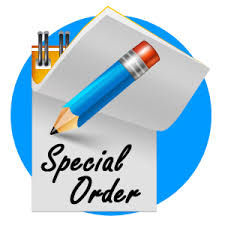 Special orders