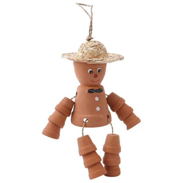 The Potting Shed Terracotta Plant Pot Man