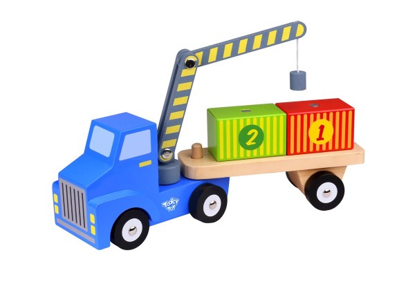 Wooden Container Truck Set