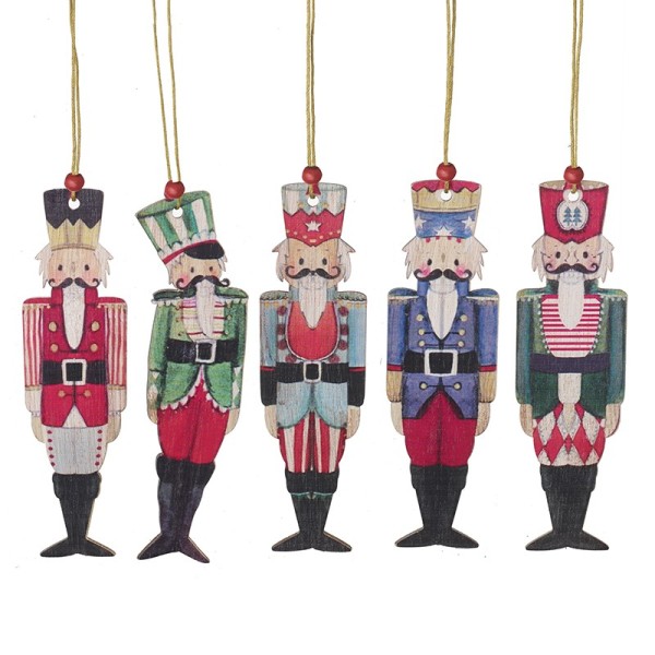 Wooden Hanging Nutcrackers Set