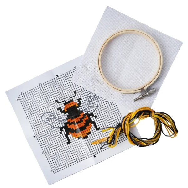 The Beekeeper Bee Design Cross Stitch