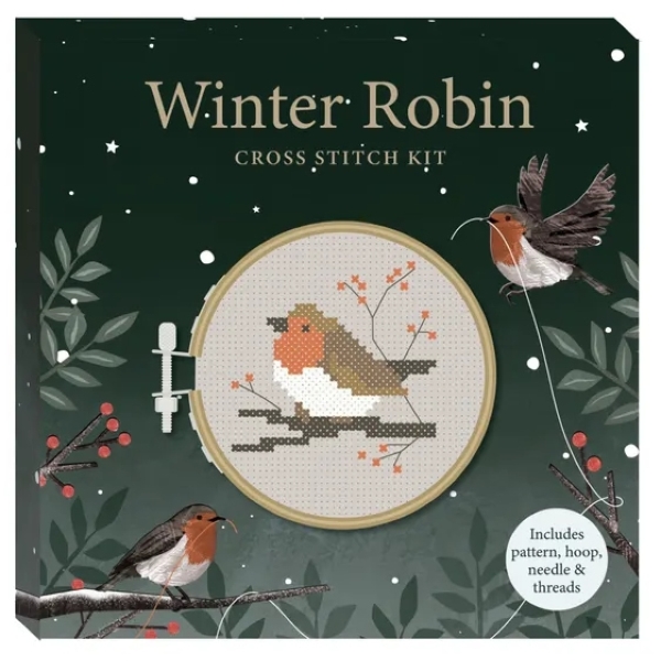 Winter Robin Cross Stitch Kit