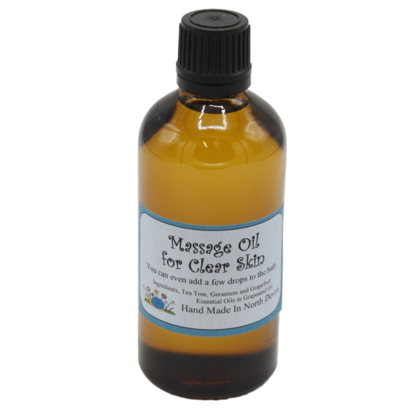 Clear Skin  Massage Oil / Bath Oil - 100 ml