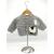 Crochet Grey Cardigan, Embellished with Sheep, White, Size 6-12 Months - view 1