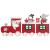 Battery Operated Christmas Train Set Ornament - view 1