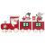 Battery Operated Christmas Train Set Ornament - view 1