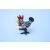 Glass Mini Black and White Rooster - view 1