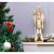 Nutcracker Christmas Decoration with Staff - Gold and White, 40cm - view 4