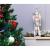 Nutcracker Christmas Decoration with Staff - Silver and White, 40cm - view 4