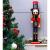 Nutcracker Christmas Decoration with Sceptre - Red, Blue and Gold, 60cm - view 4