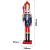 Nutcracker Christmas Decoration with Staff - Blue, Red and Gold, 60cm - view 2