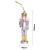 Nutcracker Christmas Tree Decoration with Gold & Silver Crown, 15cm - view 2