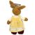 Hand Knitted Girl Rabbit wearing Yellow Dress  - view 2