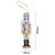 Nutcracker Christmas Tree Decoration with Silver & Gold Hat, 15cm - view 2