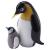 Glass Penguin with Chick - view 2