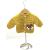 Crochet Mustard Cardigan, Embellished with Fox, , Size 3-6 Months - view 1