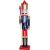 Nutcracker Christmas Decoration with Staff - Blue, Red and Gold, 60cm - view 1