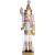 Nutcracker Christmas Decoration with Staff - Gold and White, 40cm - view 1