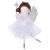 Dark Haired Angel Hanging Decoration - Silver - view 1
