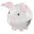 Glass Clear and Pink Pig - view 1
