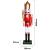 Nutcracker Christmas Decoration with Sceptre - Red and Gold, 60cm - view 2