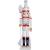 Nutcracker Christmas Decoration with Staff - Red and White, 40cm - view 1