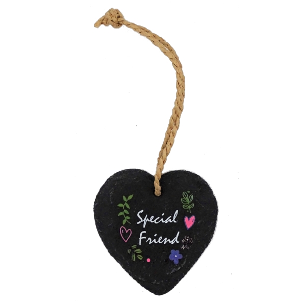 'Special Friend' Slate Heart Hanger